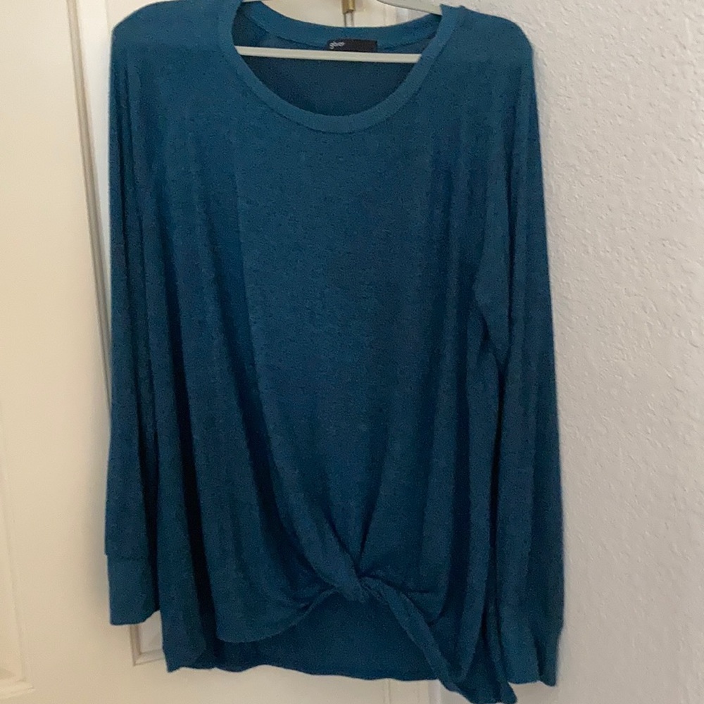 Marbled teal and black sweater. Nordstrom purchase